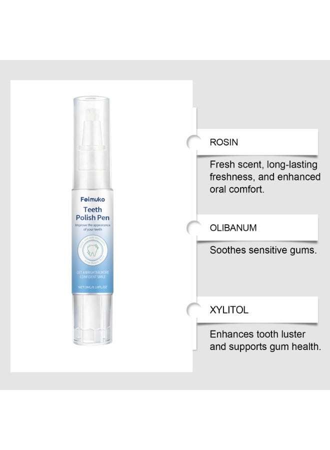 Feimuko Teeth Polish Pen |  Improve the Appearance of Your Teeth,Get a Brighter More Confident Smile 3ml - Image 2